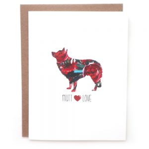 mutt dog greeting card